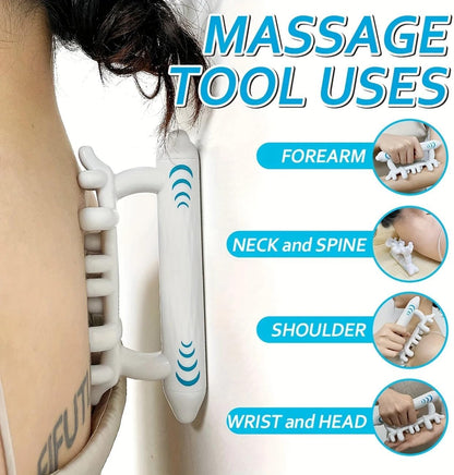 Ergonomic Fascia Massage Roller – Deep Tissue Trigger Point Tool for Cellulite, Myofascial Release, Lymphatic Drainage – Full Body Massager for Neck, Legs, Back, Calves – Handheld, Easy to Use